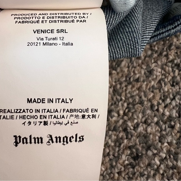 Palm Angels Girls Blue Denim Flared  Jeans 4 #10 - Picture 7 of 9